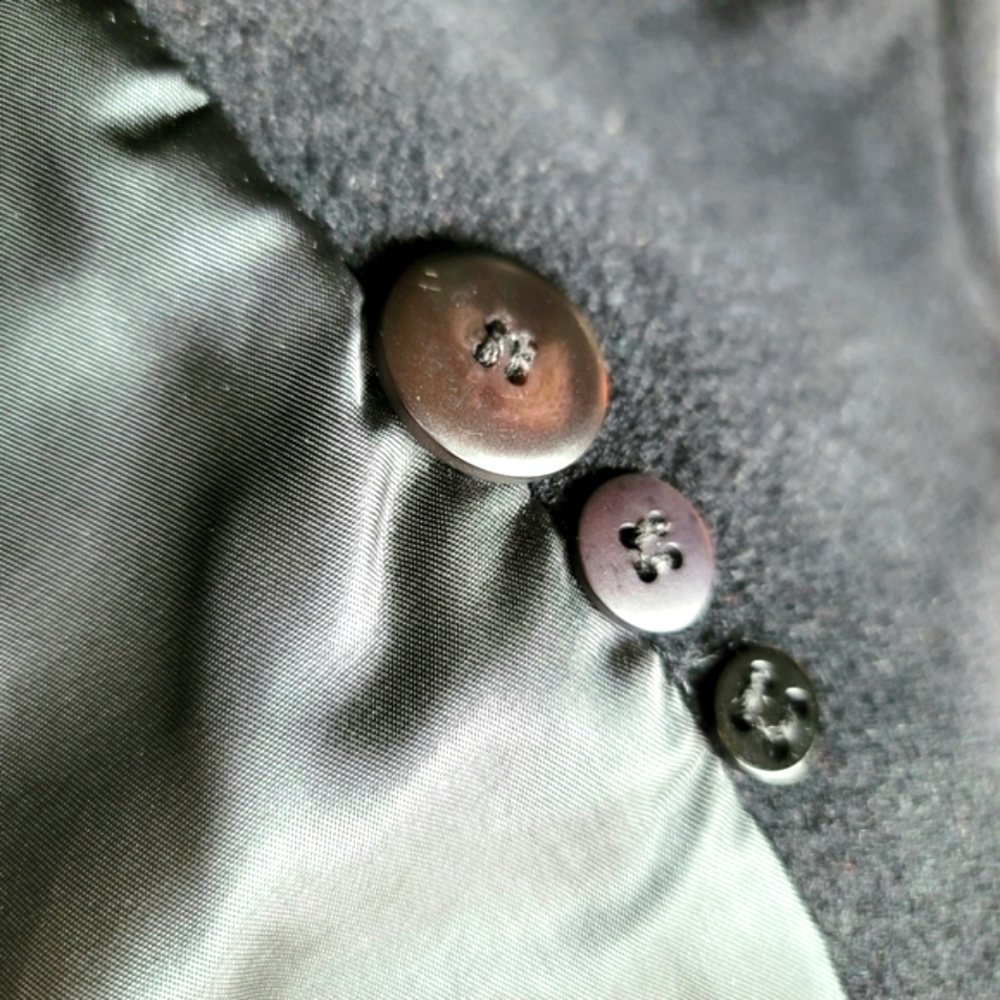 Hilary Radley Women's Wool Angora Blend Pea Coat Size 8 - Picture 13 of 16